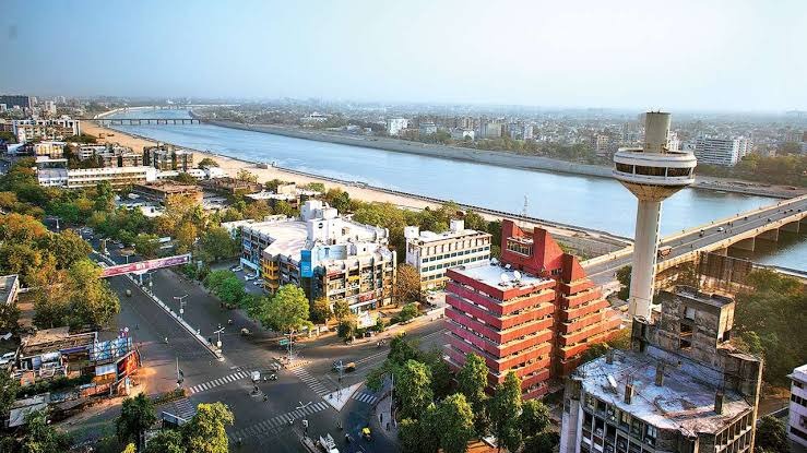 Sabarmati Riverfront & Skyline View